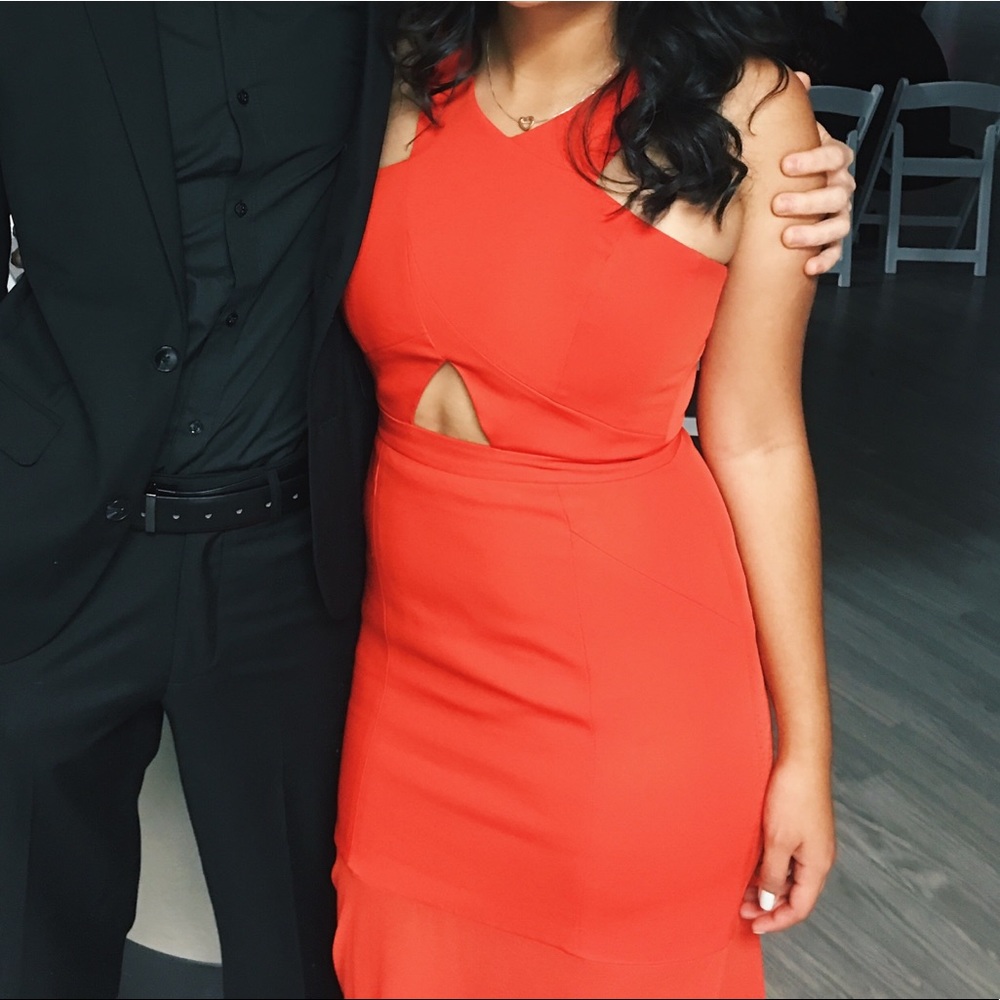 Beautiful red prom gown